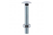 TIMCO 16150CB Carriage Bolts & Hex Nut M16 x 150mm BZP (10)