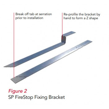 Rockwool 128709 Firestop Fixing Brackets Small Cavity up to 100mm (50)