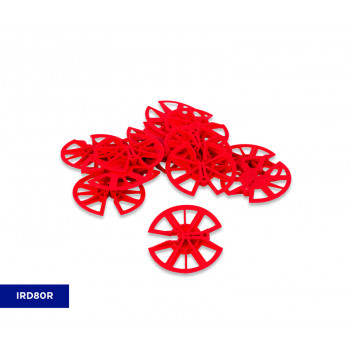 TIMLOC IRD80R Plastic Insulation Retaining Disc 80mm (250) Red